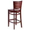 Emma And Oliver Slat Back Wooden Restaurant Dining Barstool -Homcom Crosley Shop GUEST a32f5d3b 31d2 472d ae25 b869c616a8a1