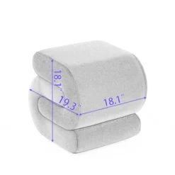 S-shape Velvet Ottoman, Makeup Stool Footstool-ModernLuxe -Homcom Crosley Shop GUEST a36e4f1b d338 4bc0 8d7a f63558273e7c