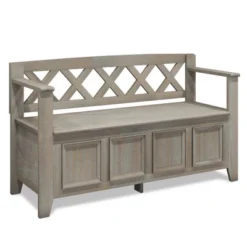 48" Halifax Entryway Storage Bench - WyndenHall -Homcom Crosley Shop GUEST a3cc843a eb33 49d1 86e1 363a73a3e3f1