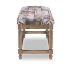 Kaya Bench Gray - Linon -Homcom Crosley Shop GUEST a445e38f 32ce 4a19 be09 2aaddff88ae3