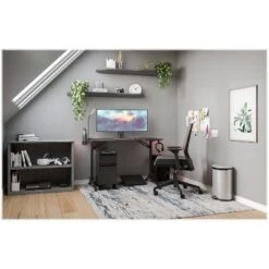 Safco Ultimate 47"" Computer Gaming Desk Black (5393BL)