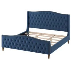 Dietrich Tufted Upholstered Bed With Headboard And Footboard | ARTFUL LIVING DESIGN