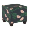 Pattern Fairland Square Storage Ottoman Indigo Floral - Skyline Furniture -Homcom Crosley Shop GUEST a52344dc e5b6 48a9 b71a 14a78a98ee27