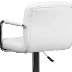 Flash Furniture Contemporary Quilted Vinyl Adjustable Height Barstool With Arms And Chrome Base -Homcom Crosley Shop GUEST a52a4ace 8595 4e33 b839 a15dd4de2360