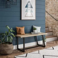 Palomino Asymmetrical Entryway Bench - Novogratz