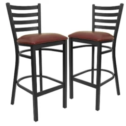 Emma And Oliver 2 Pack Ladder Back Metal Restaurant Barstool 13 Emma And Oliver 2 Pack Ladder Back Metal Restaurant Barstool -Homcom Crosley Shop GUEST a5ba107c b6fb 4ad5 a8dc 88216439fd9c