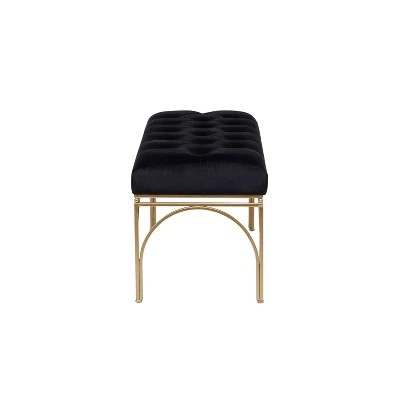 Rectangular Glam Velvet Bench - Olivia & May 7 Rectangular Glam Velvet Bench - Olivia & May - Image 5