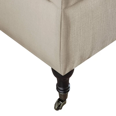 Collette Tufted Bench With Storage Butter Cream - Adore Decor 8 Collette Tufted Bench With Storage Butter Cream - Adore Decor - Image 6