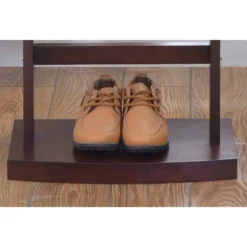 Crescent Moon Drawer Top Tray Contour Hanger Trouser Bar Valet Stand Dark Walnut - Proman Products -Homcom Crosley Shop GUEST a7a5efd1 13f6 431b 92fa 83877352b812