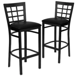 Emma And Oliver 2 Pack Window Back Metal Restaurant Barstool -Homcom Crosley Shop GUEST a83b190a 8430 48d7 aa05 a781fb77a1e2