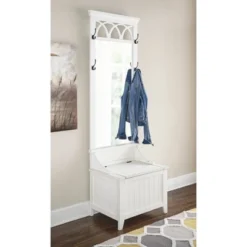 Alina Hall Tree White - Powell Company -Homcom Crosley Shop GUEST a86c4b82 10f8 4ba2 a777 1e8152a0ccb7