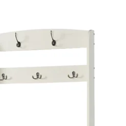 Saint Birch Salisbury 31.5-inches Hall Tree And Shoe Bench, Antique White -Homcom Crosley Shop GUEST aa0f5b5d 85f1 4978 b211 6062d42797a0