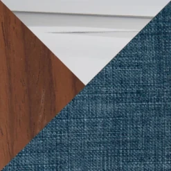 Set Of 2 Vintage Mod Upholstered Barstools Blue/Walnut - Lumisource 15 Set Of 2 Vintage Mod Upholstered Barstools Blue/Walnut - Lumisource -Homcom Crosley Shop GUEST aa2e03ec a32c 4007 ba60 269f855e61b2