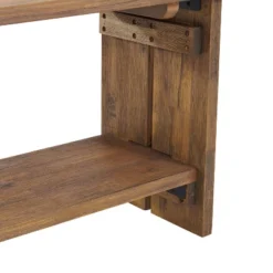 40" Bethel Acacia Wood Bench And Coat Hook With Shelf Natural - Alaterre Furniture 24 40" Bethel Acacia Wood Bench And Coat Hook With Shelf Natural - Alaterre Furniture -Homcom Crosley Shop GUEST aba12169 e295 4a54 9995 a68e0f1af0c5