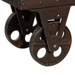 Industrial Wood Bench Brown - Olivia & May -Homcom Crosley Shop GUEST aba27c76 9fed 4443 b4ee ab5b67c4f651