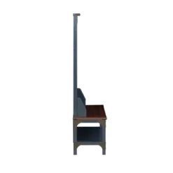 Saint Birch Ansel Hall Tree And Shoe Bench, Cherry/Antiue Black -Homcom Crosley Shop GUEST aba643e0 23f2 4bec 9119 4eb0109d1a78