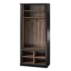 Voltaire Entryway Hall Tree With Bench And Storage Cubbies Black And Walnut - Room & Joy -Homcom Crosley Shop GUEST ac59a34a 6bdd 482f a4b7 7e398fccd183