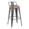 Set Of 2 Oregon Industrial Low Back Barstools Black/Bamboo - LumiSource 1 Set Of 2 Oregon Industrial Low Back Barstools Black/Bamboo - LumiSource -Homcom Crosley Shop GUEST ad21ba43 9c6b 4524 9999 39c52aab78e4