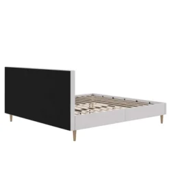 Venus Tufted Upholstered Bed Gray Linen - Room & Joy -Homcom Crosley Shop GUEST ad295c76 07ea 45ef 8966 dce0440720f1