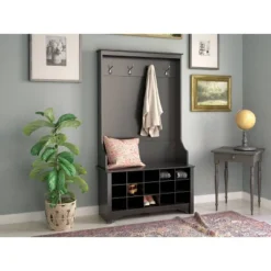 Hall Tree With Shoe Storage - Prepac -Homcom Crosley Shop GUEST ad6da111 9f1e 4b14 b8d8 c8f5ac150d3c