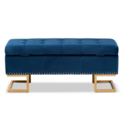 Ellery Velvet Fabric Upholstered Ottoman - Baxton Studio 15 Ellery Velvet Fabric Upholstered Ottoman - Baxton Studio -Homcom Crosley Shop GUEST ae2e0e8c 2c7d 452d 9097 392d1ae5a0f2