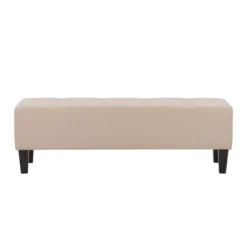 Rosewell Button Tufted Fabric Accent Bench - CorLiving