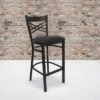 Flash Furniture Black ''X'' Back Metal Restaurant Barstool 1 Flash Furniture Black ''X'' Back Metal Restaurant Barstool -Homcom Crosley Shop GUEST af4afcec 12a9 495a 991d c1d73fe34f9d