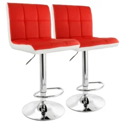 Elama 2 Piece Faux Leather Tufted Bar Stool Set -Homcom Crosley Shop GUEST af619203 26fe 4bfe 8a07 5f38b950665a
