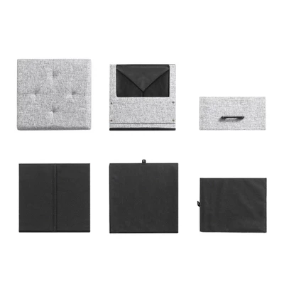 15" Cube Stockbox Collapsible Ottoman With Storage Drawer - Mellow 8 15" Cube Stockbox Collapsible Ottoman With Storage Drawer - Mellow - Image 6