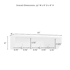 4pc Harper Entryway Set With Bench, Shelf And 2 Hall Trees - Crosley -Homcom Crosley Shop GUEST b07f4e4a f501 46b9 838a 55485fe60aba