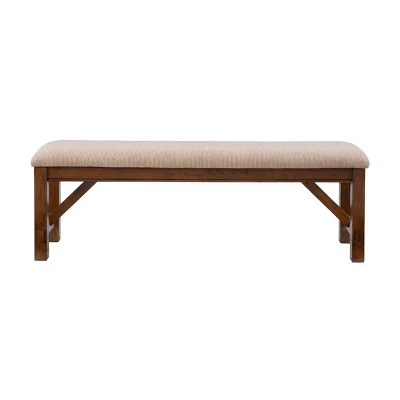 Jackson Bench Dark Hazelnut Brown - Powell Company 4 Jackson Bench Dark Hazelnut Brown - Powell Company - Image 2