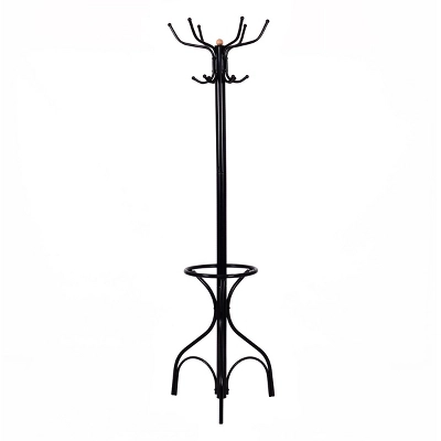 Costway Metal Coat Hat Rack Organizer Clothes Hanger Hooks Tree Stand Umbrella Holder 5 Costway Metal Coat Hat Rack Organizer Clothes Hanger Hooks Tree Stand Umbrella Holder - Image 3
