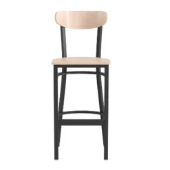 Emma And Oliver Industrial Barstool With Rolled Steel Frame And Solid Wood Seat - 500 Lbs. Static Weight Capacity 31 Emma And Oliver Industrial Barstool With Rolled Steel Frame And Solid Wood Seat - 500 Lbs. Static Weight Capacity -Homcom Crosley Shop GUEST b1e7c1c2 6c96 497b b1d8 fc77f2331310