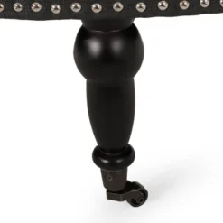 Cimarron Contemporary Round Ottoman With Rolling Casters - Christopher Knight Home -Homcom Crosley Shop GUEST b23e00c4 02b7 42cc b924 dc063fad7a69