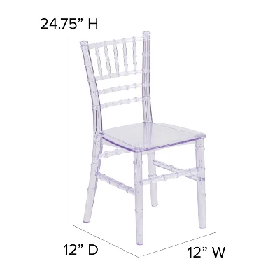 Flash Furniture Child’s Resin Party And Event Chiavari Chair For Commercial & Residential Use 5 Flash Furniture Child’s Resin Party And Event Chiavari Chair For Commercial & Residential Use - Image 3