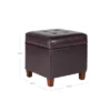 Square Tufted Faux Leather Storage Ottoman - HomePop -Homcom Crosley Shop GUEST b26072ff df02 4790 b2d5 1c89b5d84cab