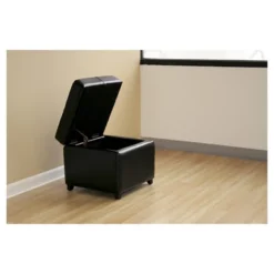 Full Leather Storage Cube Ottoman Black - Baxton Studio 9 Full Leather Storage Cube Ottoman Black - Baxton Studio -Homcom Crosley Shop GUEST b27e35d1 cd8d 45cc bedb e8759ba028e9