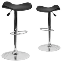 Emma And Oliver 2 Pack Contemporary Vinyl Adjustable Height Barstool With Wavy Seat And Chrome Base 9 Emma And Oliver 2 Pack Contemporary Vinyl Adjustable Height Barstool With Wavy Seat And Chrome Base -Homcom Crosley Shop GUEST b2b51552 5a44 4b5c a182 e0ff86d97265