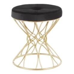 Jasmine Contemporary Vanity Stool - LumiSource