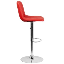 Flash Furniture Contemporary Vinyl Adjustable Height Barstool With Embellished Stitch Design And Chrome Base -Homcom Crosley Shop GUEST b3f60e5d 5f7e 412a 9e2e ae010c94ee7f