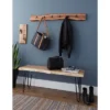48" Hairpin Live Edge Wood Bench With Coat Hook Set Natural - Alaterre Furniture 1 48" Hairpin Live Edge Wood Bench With Coat Hook Set Natural - Alaterre Furniture -Homcom Crosley Shop GUEST b434aad5 1dc3 4dce abc4 baefc6bc6eea