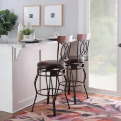 Malise Barstool Bronze - Linon -Homcom Crosley Shop GUEST b4abe071 f63f 48e1 aaf7 e08c71b62b69