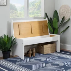 Large Merrill Back Rest Bench - Linon 30 Large Merrill Back Rest Bench - Linon -Homcom Crosley Shop GUEST b5624d97 bc5e 4f72 9a65 fdadedb0381c