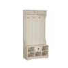 Saint Birch Hawksbury Hall Tree And Shoe Bench, Antique White -Homcom Crosley Shop GUEST b5b65f59 ec9f 4013 90f0 0ce578c2fb47