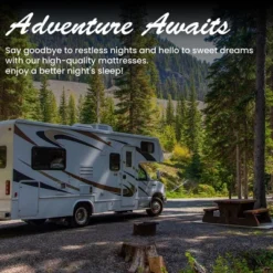 Continental Sleep, 4-Inch High-Density Foam Vinyl RV Mattress Replacement, Good For Trailers, Camper Vans And Other Furniture Application, Green 11 Continental Sleep, 4-Inch High-Density Foam Vinyl RV Mattress Replacement, Good For Trailers, Camper Vans And Other Furniture Application, Green -Homcom Crosley Shop GUEST b6aaf76a 0534 43d9 b61a 90975ebb159b 1