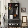 33.5" 3-in-1 Design Hall Tree With 4 Hooks, Coat Hanger And Entryway Storage Bench - ModernLuxe 2 33.5" 3-in-1 Design Hall Tree With 4 Hooks, Coat Hanger And Entryway Storage Bench - ModernLuxe -Homcom Crosley Shop GUEST b6d656bb 40d3 42d3 b9e0 c377ff193cc7
