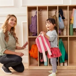 ECR4Kids 16-Section Coat Locker, Classroom Furniture, Natural -Homcom Crosley Shop GUEST b76a00cb e1c1 4366 ae1b 73c63ef4491e