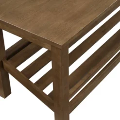 Modern Farmhouse Solid Wood Shoe Storage Entry Bench Rustic Oak - Saracina Home -Homcom Crosley Shop GUEST b84a2b58 e97d 4284 89ba 4001f3bc71a7