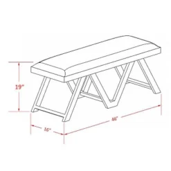 Bonnie Bench - Linon -Homcom Crosley Shop GUEST b90c4f5a cede 4ce8 86f2 b75fc4d05027