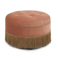 Jennifer Taylor Home Yolanda 24" Upholstered Round Accent Ottoman -Homcom Crosley Shop GUEST b9bdac1b d7a8 4663 82da 9f08c191b945
